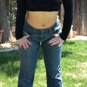 2000’s low rise jeans they are relaxed fit